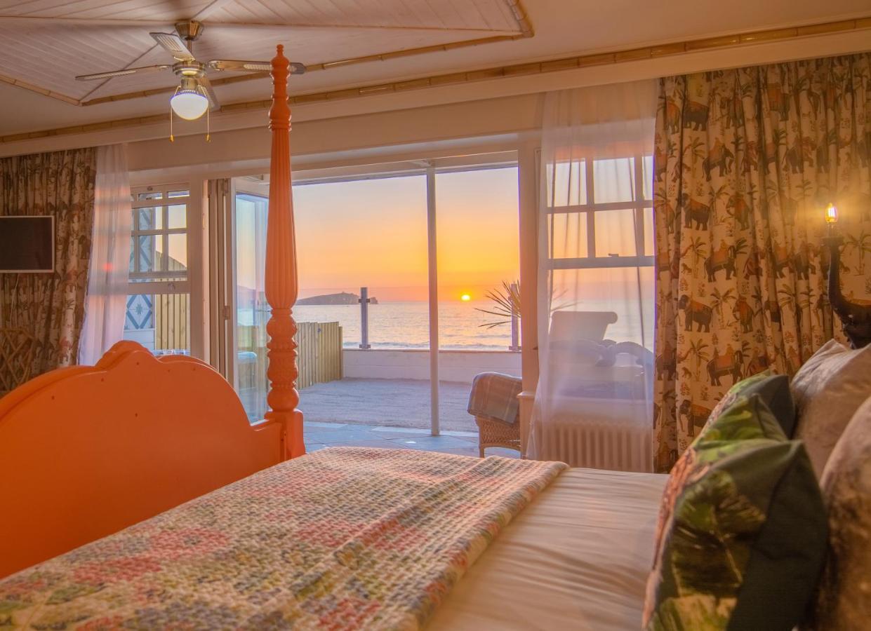 Tolcarne Beach Colonial Restaurant And Rooms New Quay Exterior foto