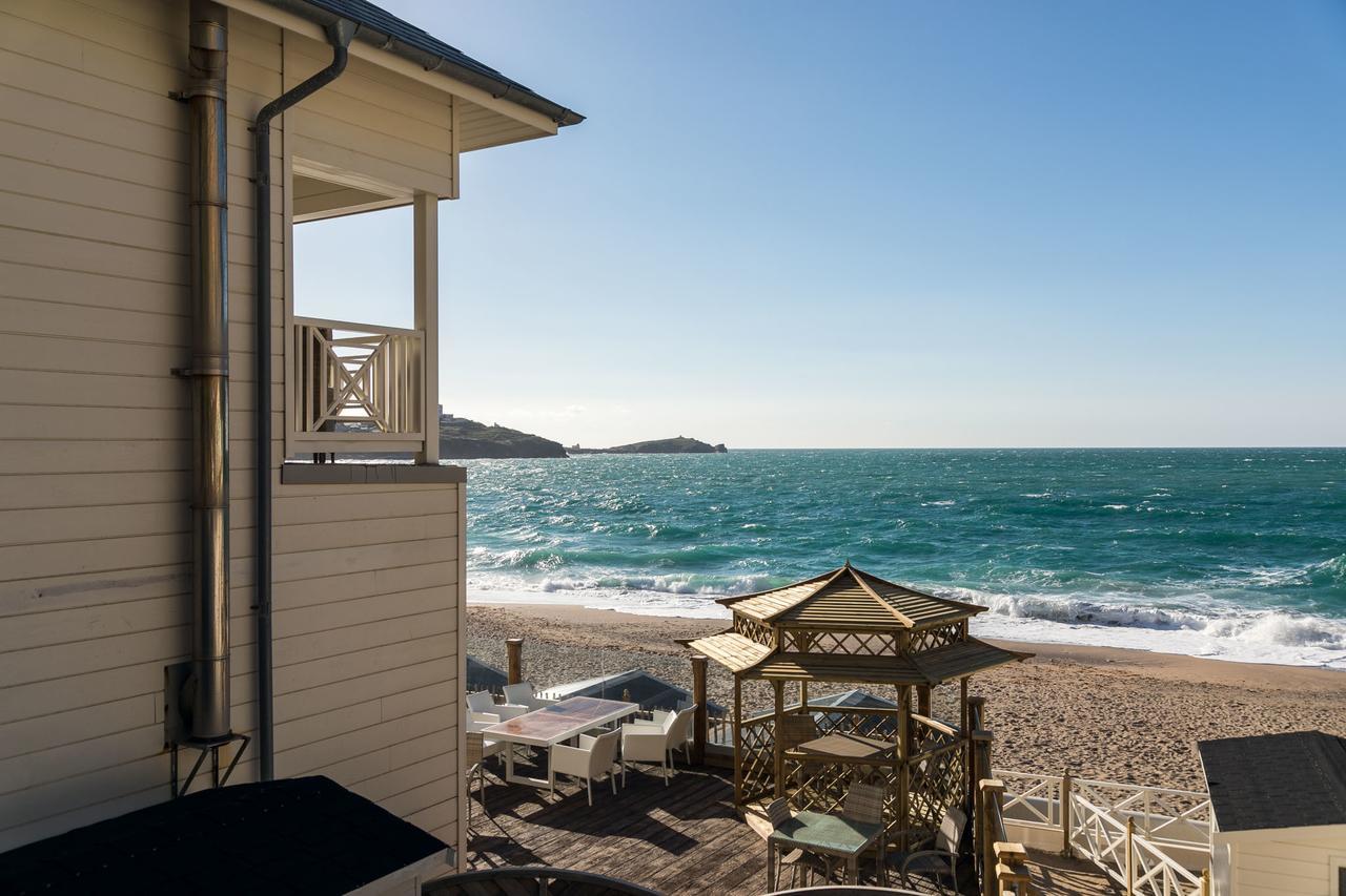 Tolcarne Beach Colonial Restaurant And Rooms New Quay Exterior foto