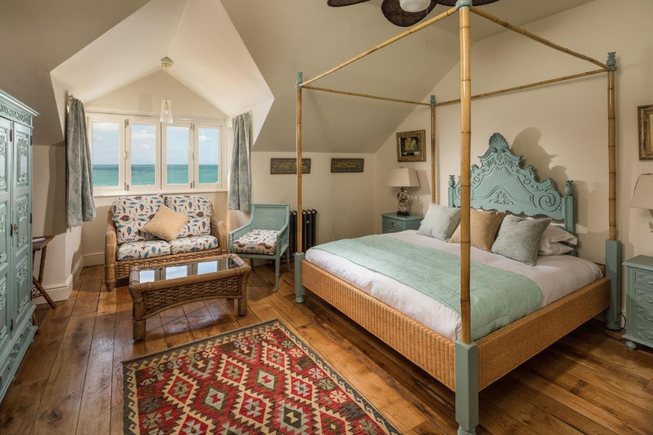 Tolcarne Beach Colonial Restaurant And Rooms New Quay Exterior foto